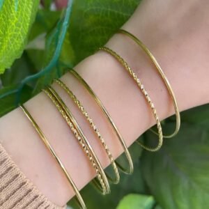 Lot de 7  Bracelets Dorés